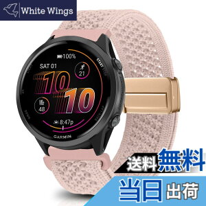 �y���������z[KeeFos] 22mm �o���h Garmin(�K�[�~��) Venu 4 45mm/Venu 3 45mm/2/Forerunner 570 47mm/265/255/Vivoactive 4/Active�Ή� �����o���h �i�C�����f�� ���C�o�b�N�� �}�O�l�b�g���o�b�N�� �ւ��x���g �҂ݕ� 