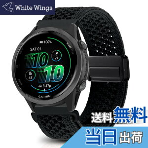 �y���������z[KeeFos] 20mm �o���h Garmin(�K�[�~��) Forerunner 570 42mm/165/245/645/Approach S50/S44/Vivoactive 6/Vivoactive 5/Venu Sq 2/Venu 2 Plus �Ή� �����o���h �i�C�����f�� ���C�o�b�N�� �}�O�l�b�g���o�b�N�� ��