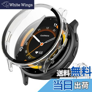 �y���������zJXRICH �Ή� Garmin Venu 3 �P�[�X �Ή� 45mm �y�� PC+�����K���X �K�[�~�� Venu3�p �ی�J�o�[ �����x �����ȒP �ϏՌ� �S�ʕی� venu 3 �p �J�o�[ 45mm �P�[�X�Ή� �F�F�N���A�A�T�C�Y�FGarmin