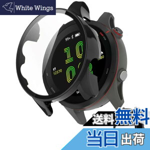 �y���������zINIAYOH For Garmin Forerunner 265/265 Music �J�o�[ �K�[�~�� Forerunner 265/265 Music �ی�P�[�X �����K���X�t�B����+���ϏՌ�PC�t���[�� ���˒ጸ �w��h�~ �y�ʃX�����݌v �F�F�u���b�N