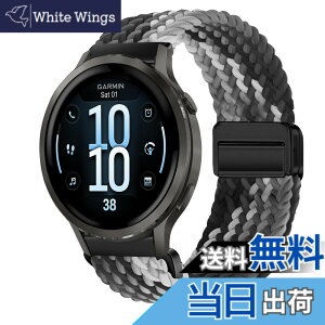 �y���������z[KeeFos] 18mm �o���h Garmin(�K�[�~��) Venu 4 41mm/Venu 3S 41mm/2S/Forerunner 265S/255S/255S Music/Vivoactive 4S 40mm/Vivomove 3S 39mm/Active S/Move 3S �Ή� �����o���h �i�C���� �ґg �ւ��x���g ���C�o�b�N���t