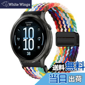 �y���������z[KeeFos] 18mm �o���h Garmin(�K�[�~��) Venu 4 41mm/Venu 3S 41mm/2S/Forerunner 265S/255S/255S Music/Vivoactive 4S 40mm/Vivomove 3S 39mm/Active S/Move 3S �Ή� �����o���h �i�C���� �ґg �ւ��x���g ���C�o�b�N���t