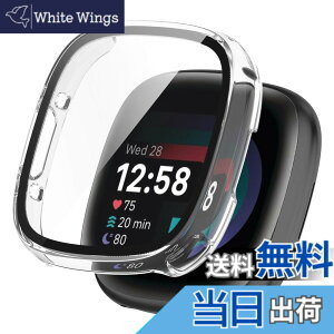 �y���������zKANOYO �Ή� Fitbit Sense 2/Versa 4 �P�[�X Fitbit sense2/Versa 4 �J�o�[ �[�d�Ή� �S�ʕی� PC�f��+�����K���X�t�B���� ��̌^ �ی�P�[�X �E���ȒP �ϏՌ� �w��h�~ ���h�~ �L�Y�h�~(�u���b