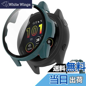 �y���������zINIAYOH For Garmin Forerunner 165 �J�o�[ �K�[�~�� Forerunner 165 �ی�P�[�X �����K���X�t�B����+���ϏՌ�PC�t���[�� ���˒ጸ �w��h�~ �y�ʃX�����݌v �F�F�O���[��