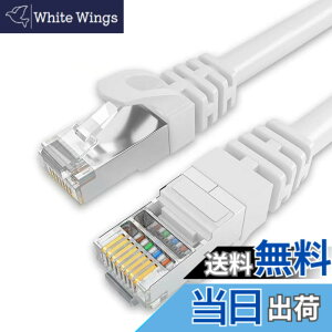 �y���������zCat6A LAN�P�[�u�� �Z�������P�[�u�� 0.3m 2�{ RJ45�R�l�N�^ 10Gbps �T�[�o�[ �L���P�[�u�� ��� �Ɩ��p �ƒ�p �F�F�z���C�g