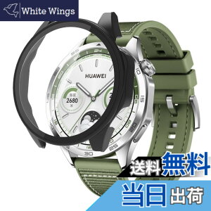 �y���������zfor HUAWEI WATCH FIT 3 �p �P�[�X �K���X�t�C���� ��̌^�P�[�X PC+�K���X�f�� �w��h�~ �ϏՌ� �����ȒP �F�F�u���b�N�A�T�C�Y�FWATCH GT 4 46mm