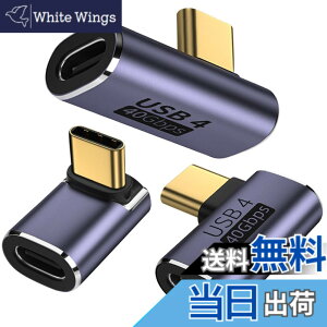 �y���������ztypec �ϊ��A�_�v�^ TYPE-C���X-TYPE-C�I�X�y100W/5A�}���[�d 40Gbps�����f�[�^�]�� 8K@120Hz�f���o�́z 3���� L���^ �����^�f�U�C�� �|�[�^�r���e�B