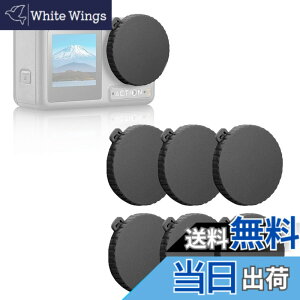 �y���������z�����Y�L���b�v 6�� For DJI Osmo Action 4/Action 3/Action 5 pro �A�N�Z�T���[ �ėp �����Y�J�o�[ ���h�~ �h�o ����h�~ �����Y �p �ی�J�o�[ �F�F�u���b�N