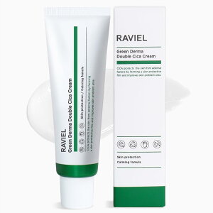 yzyRAVIELz rG O[ _[} _u CICA N[ 50ml ؍ RX c{NT h  oA   GN\\[ RAVIEL Green Derma Double Cica Cream 50ml for All Skin Types