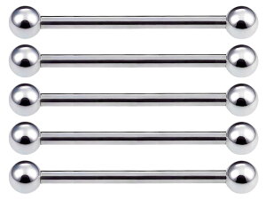 �y���������z[From da Phactory] 5�Z�b�g �T�[�W�J���X�e�����X ��s�A�X �X�g���[�g�o�[�x�� �{�f�B�s�A�X �����A�����M�[�Ή� �����ςȂ� �s�A�X �F�F�V���t�g22mm�{�[��3mm�A�T�C�Y�F14G