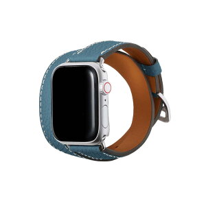 �y���������z[BONAVENTURA] �_�u���g�D�[�� ���U�[�o���h �y38mm/40mm/41mm/42mm, S/M�T�C�Y�z Apple Watch�p �{�v �V�������N���U�[ Apple Watch Series�Ή� 1�`9 SE(��1�E2����) �Ή� �X�}�[�g �F�F���U�[:�V�A�� 