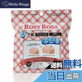 【送料無料】ロージーローザ ジェリータッチスポンジ ハウス型 6個入 色：レッド、サイズ：6個 (x 1)