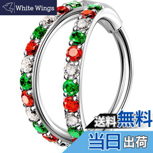 �y���������z[OUFER Body Piercing] 18G 316L�X�e�����X�| �@�����O 6/7/8mm �N���X�}�XCZ�W���G�� �{�f�B�s�A�X�W���G���[ �@�E/����/����/�@���u/�_�C�X�p �j�����p �s�A�X�Z�b�g Nose Ring Hoops �T�C�Y�F