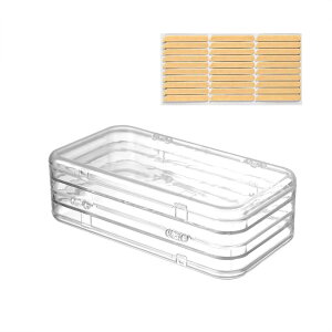 �y���������zDIFEIUKI �l�C���`�b�v�P�[�X ���� 3�w ���܎��[�{�b�N�X ��e�� �l�C���`�b�v���[ �N���A�P�[�X �������[ �r�[�Y�����p �l�C���A�[�g�p �p�b�L���O�{�b�N�X ���ʃe�[�v���� 15*