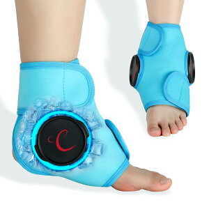 【送料無料】Comfytemp 足首アイシング サポーター 大口径15cm氷嚢*2 スポーツ用 アイスバッグ 足首固定用サポーター 冷温両用バッグ アイシング用品 通気性 繰り返し利用 足首サポーター スポ