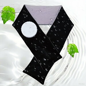 【送料無料】Geeloa 氷嚢 首に巻ける ネック クール アイシング 水漏れ防止 氷のう 首用 冷却 スポーツ観戦 野球 サッカー アウトドア 農作業 釣り スポーツ アイスバッグ (ブラック)