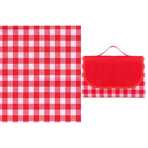 【送料無料】ISEFUJI レジャーシート ピクニックマット 大判 厚手 防水 折り畳み 200×200cm 6~8人用 コンパクト収納 携帯便利 軽量 遠足 運動会 お花見 ビーチ キャンプ アウトドア (レッド)