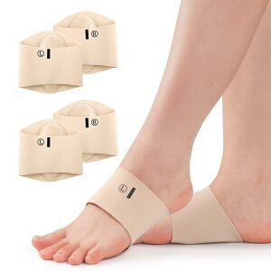 【送料無料】雲見 土踏まず サポーター 2足4枚セット 足裏サポーター 立ち仕事 ランニング スポーツ 快適歩行 衝撃吸収 男女兼用 室内 日常生活 (4, 肌の色, S)