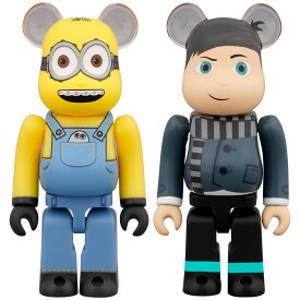 【送料無料】BE＠RBRICK ベアブリック OTTO & YOUNG GRU 100％ オットー & ヤング グルー 2PACK 各全高約70mm ノンスケール 塗装済み 完成品 フィギュア