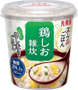 【送料無料】丸美屋食品工業 スープdeごはん鶏しお雑炊 70.3g×6個