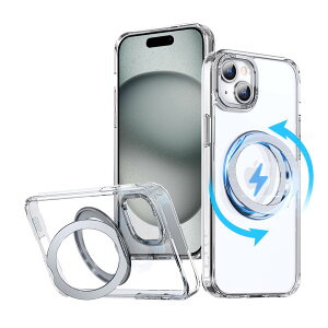 yzKWATUNG ݊i iphone15pP[X magsafeΉ CX[d ӂ 15 p P[X ϏՌ phone15 p Jo[ 360°]X^h cΉ X}zP[X iphone 15 p }OZ[t 