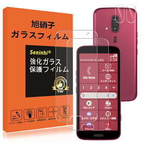 【送料無料】対応 らくらくスマートフォン F-53E ガラスフィルム レンズ保護フィルム 指紋防止 F53E 強化ガラス 硬度9H 国産旭硝子AGC素材 気泡ゼロ 飛散防止 高感度 衝撃吸収 ラウンドエッジ加