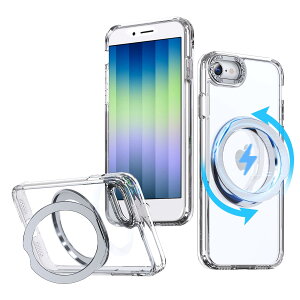 yzyȋPzKWATUNG iphone se3 pP[X iphone se2 pP[X magsafeΉ 360°]X^h cΉ O }Olbg ACtH SE3 SE2 8 7pX}zP[X hw ČRMILKi 