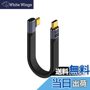 �y���������z�Z��USB Type-CtoC �P�[�u�� 40Gbps�����f�[�^�]��&PD�Ή�240W/5A�}���[�d& 8K@60Hz�f���o�� �T�C�h�x���h USB-C to USB-C �P�[�u�� ��13cm USB�P�[�u�� �t���b�g�P�[�u��