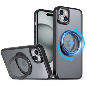 yzKWATUNG ݊i iphone15pP[X magsafeΉ CX[d ӂ 15 p P[X ϏՌ phone15 p Jo[ 360°]X^h cΉ X}zP[X iphone 15 p }OZ[t 