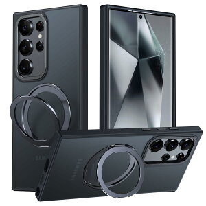 yzGalaxy S24 Ultra p P[X MagsafeΉ MNV[s24Eg / docomo SC-52E / au SCG26 Jo[ 360°]X^h Uovon X}zP[X gуP[X CX[d ԍڃz_[ Ή Xg