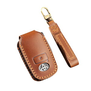 【送料無料】Kinotaka トヨタ ライズ ダイハツ ロッキー 用キーケース 新型タフト タント 新型ルーミー トール レザー製キーカバー RAIZE ROCKY TAFT 革製 キーホルダー (ブラウンB)