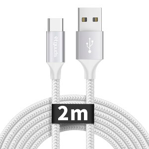 yzUSB Type C P[u  USB C P[u ^Cvc P[u 2m }[d f[^] c^Cv [Ԃ ϋv fh~ iPhone15V[YAFireHD 10 8 ^ubgAGalaxyAXperiaAXiaomi