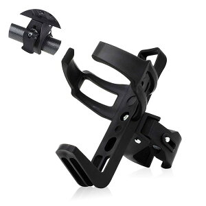 【送料無料】ドリンクホルダー 自転車 ボトルケージ 自転車 超軽量 自転車 ボトルホルダー 360度回転 角度調整可能 クランプ式 取付簡単 マウンテンバイク ロードバイク クロスバイクに最適