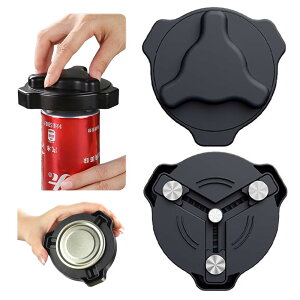 【送料無料】缶切り回転式 缶オープナー 回転式 ビール缶オープナー 日本規格 アルミ缶 ソーダ 缶詰 飲料 マルチ缶切り 簡単 安全 滑らかなエッジ 磁石搭載 右利きと左利き兼用 4.8〜8.5cmの