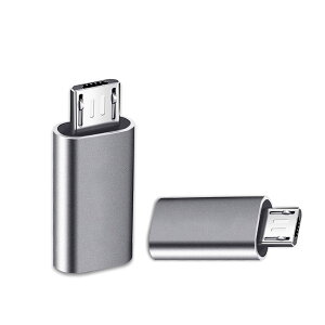 【送料無料】2枚 Type C to Micro USB 変換アダプタ 急速充電、データー転送 Type C to Micro USB 変換コネクタ 充電コネクター スマホ 充電 データ伝送 軽量タイプXperia、Galaxy、Nexus、HUAWEIなどMicro USBデ