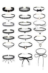 yzYFFSFDC `[J[ lbNX  20_Zbg Vv  fB[X choker { Ԃ̃[X Lk^Cv y_gt  ANZT[