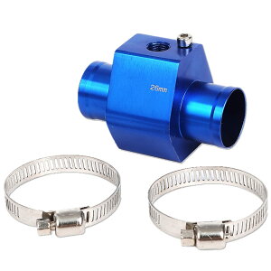 【送料無料】ルボナリエ 水温センサー アタッチメント アダプター ラジエーター 水温計用センサーアダプター NPTネジ ホースクランプ 温度センサー 水温度センサー (ブルー 26mm)