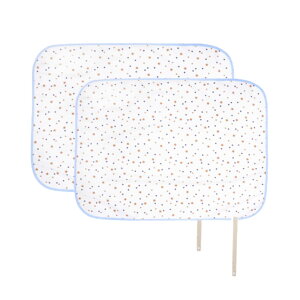 【送料無料】おむつ替えシート 防水 おむつ替えマット - おねしょシーツ ベビー用 おでかけ防水シーツ 携帯 綿100% 2枚セット45×70cm (星+星50*70cm2枚セット)
