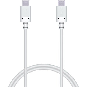 �y���������z�G���R�� USB Type-C �P�[�u�� ( USB PD�Ή� ) C to C �y�ő�3A�ō����[�d�z 1.0m �yiPhone15 �Ή����؍ρz �z���C�g MPA-CC10PNWH