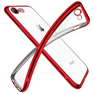 【送料無料】iPhone SE3 ケース iPhone SE ケース 第2世代 iPhone8 ケース iPhone7 ケース2022年新型 クリア 透明 tpu シリコン メッキ加工 スリム 薄型 4.7インチ スマホケース 耐衝撃 黄変防止 一体型 人