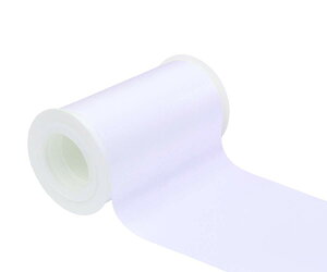 【送料無料】【IDECORRIBBONS】幅100mm 両面サテンリボン 長さ4.5m #029ホワイト