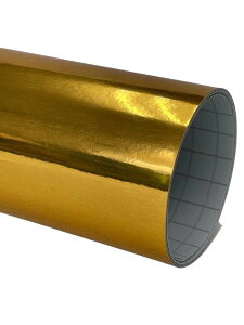 【送料無料】TARO WORKS ゴールドクロム メッキ 鏡面 外装 カーラッピングフィルム 152×30