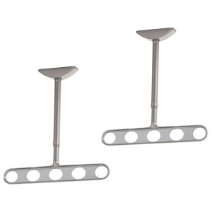 【送料無料】川口技研 軒天用物干し ホスクリーン ZA-0645-ST ステンカラー 2本1組