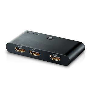 【送料無料】エレコム HDMI切替器 自動切替機能 【PS3/PS4/Nintendo Switch動作確認済み】 2入力1出力 2K(1080p) HDMIケーブル付属(1m) DH-SW21BK/E