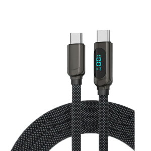 yzUSB Type C P[u 66W/3A PDΉ Type-C to Type-C }[d LEDo̓XN[\ iC҂ ^Cvc [dP[u i-Phone 16/15/15 Pro/15 Plus/15 Pro Max/MacBook Air/i-Pad Mini 6/ProUSB-C@Ή