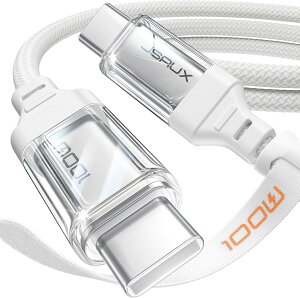 yzJSAUX 100W USB C to USB C P[uy2{ZbgE2mzType-C }[d ΉAiPhone 16 Pro Max/Plus/16e iPhone 15 V[YESamsung Galaxy S25/S24/S23EPixelEiPadEMacBookECarPlayESwitch 2ΉizCg
