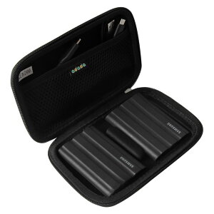 yzAdada pی[P[XΉ Samsung T7 Shield/Samsung T9 4TB / 2TB /1TB OtSSD (ubN, [P[XΉ2̃n[hhCu)