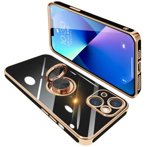 yziPhone13 P[X Ot ACtH13 O Jo[ ϏՌ TPU bLH 360°] X^h@\ ԍڃz_[ Xgbvz[t 6.1C`iubNj