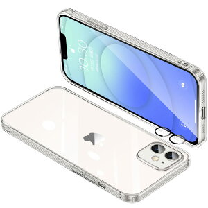yzIPhone12 Mini P[X NA ACtH12Mini Yی Jo[ ϏՌ  X}zP[X Sʕی y bLH TPU ^ Xgbvz[t ~ h~ 5.4C`i