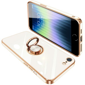 yziPhone SE3 / SE2 iPhone8 / 7 P[X Ot ACtHSE3 O Jo[ ϏՌ TPU bLH 360°] X^h@\ ԍڃz_[ Xgbvz[t 4.7C`izCgj